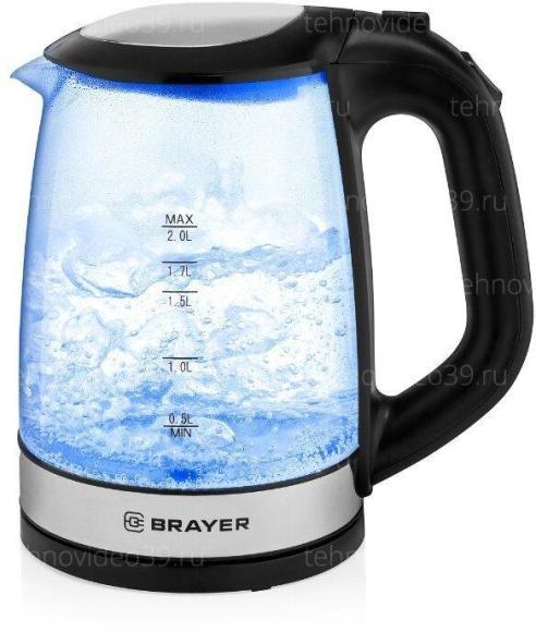 Электрический чайник Brayer BR1040BK купить по низкой цене в интернет-магазине ТехноВидео