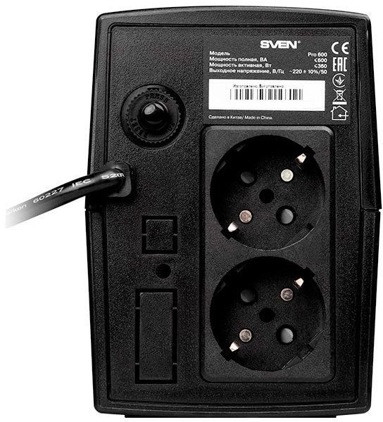 ИБП Sven Pro 600 600VA/360Вт 2 euro sockets (SV-013837)