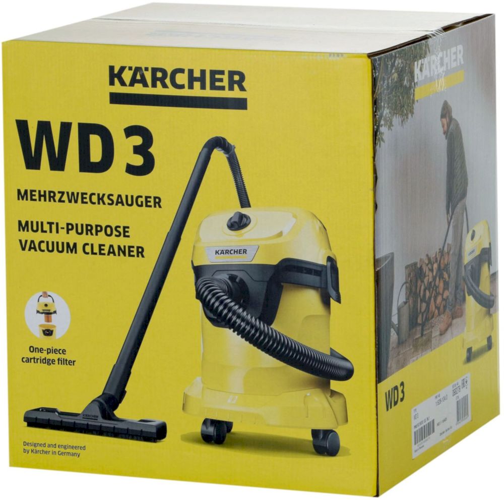 Пылесос Karcher WD 3 V-15/4/20 (1628040) желтый