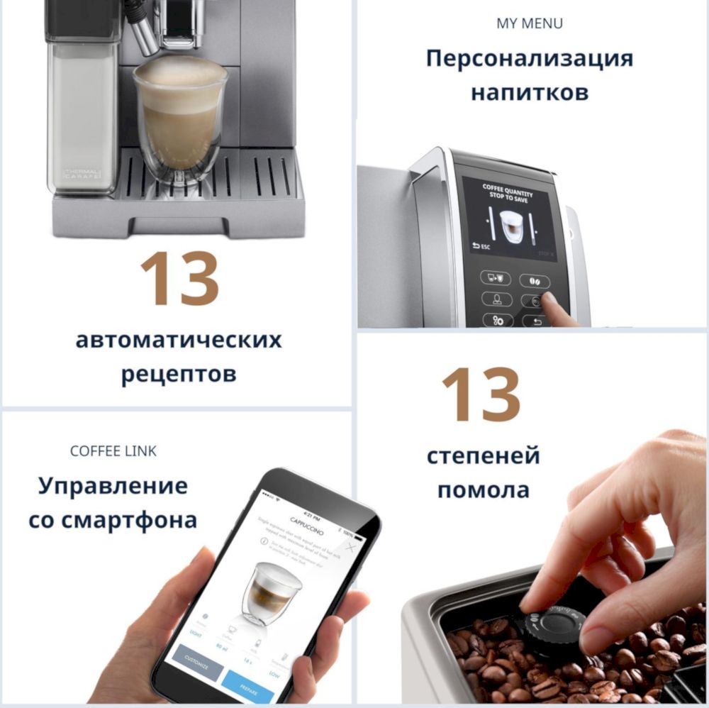 Кофемашина De'longhi ECAM 370.95.S