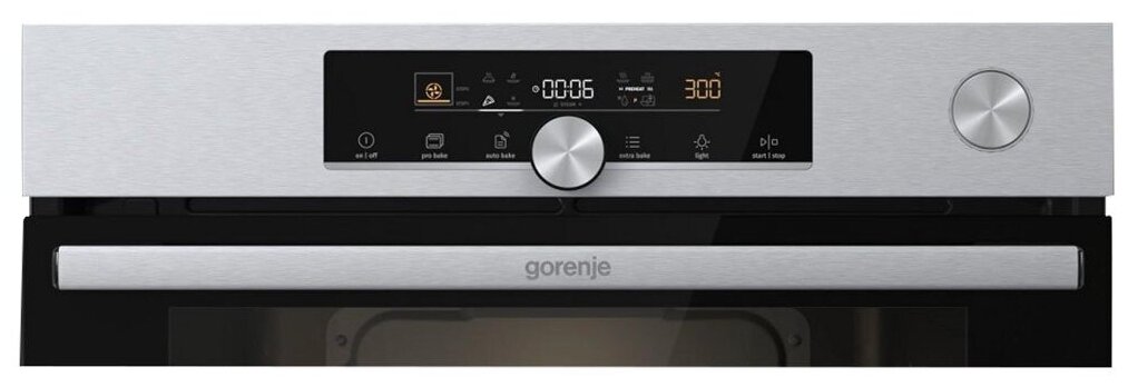 Духовой шкаф Gorenje BSA 6747A04X черный/серебристый