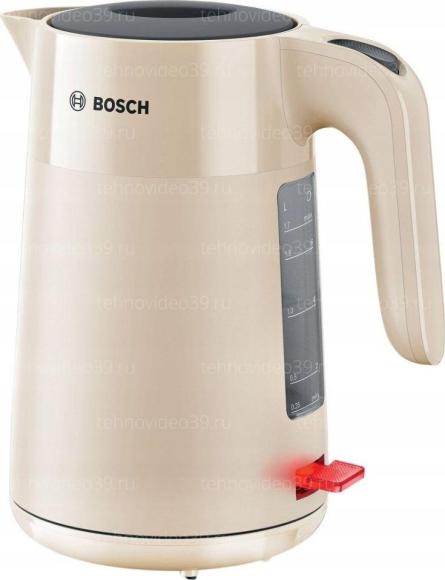 Электрический чайник Bosch TWK2M167 пластик бежевый купить по низкой цене в интернет-магазине ТехноВидео