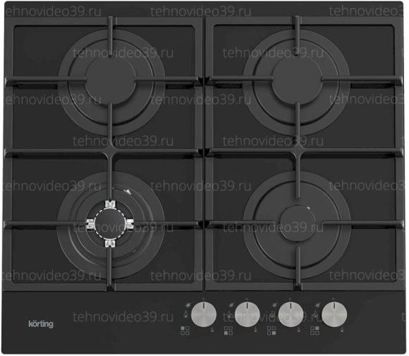 Газовая варочная поверхность Korting HGG 6722 CTN черный купить по низкой цене в интернет-магазине ТехноВидео