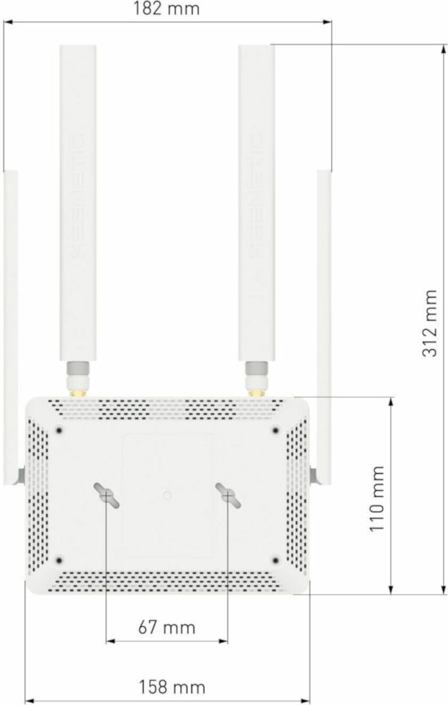 Маршрутизатор беспроводной Keenetic Runner 4G (KN-2212) N300 10/100BASE-TX/4G cat.4 белый