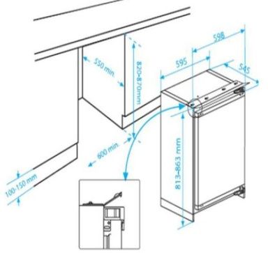 Встраиваемый холодильник Beko BU 1154N