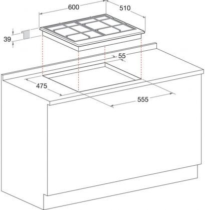 Газовая варочная поверхность Whirlpool GMT 6422 OW Бежевый (GMT 6422 OW)