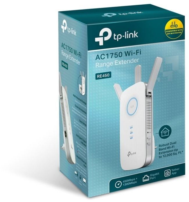 Универсальный усилитель беспроводного Сигнал TP-Link RE450 AC1750 Усилитель Wi-Fi сигнала (RE450 (V