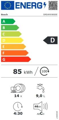 Отдельностоящая посудомоечная машина Bosch SMS4HVW00E