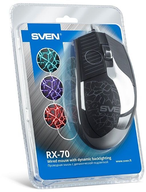 Мышь Sven RX-70 USB black (SV-017262)