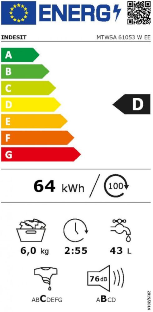 Стиральная машина Indesit MTWSA 61053 W EE