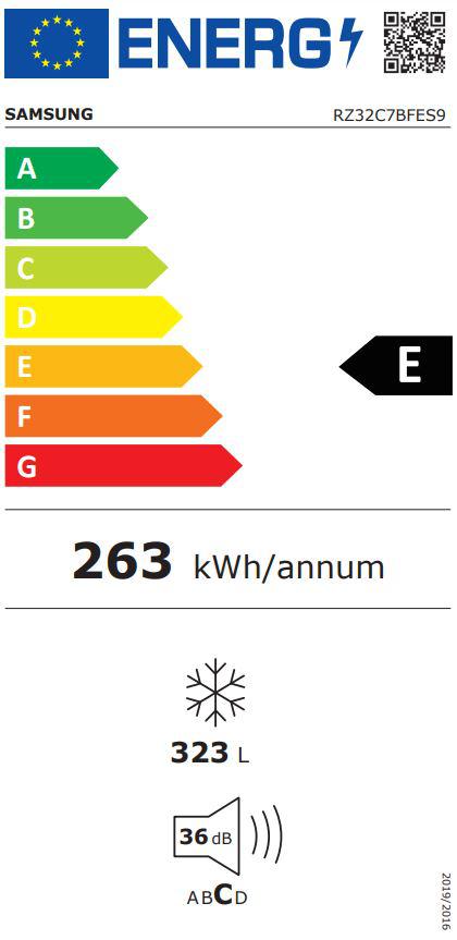 Морозильная камера Samsung RZ 32C7BFES9/EF