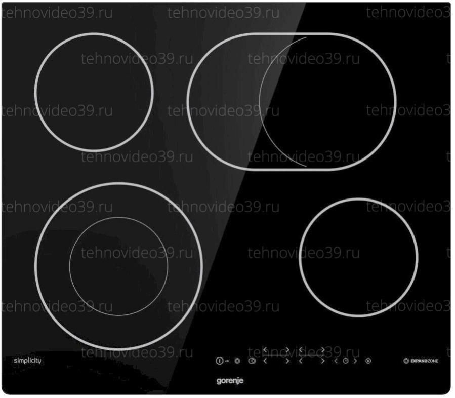 Электрическая варочная поверхность Gorenje ECT643SYB, черный купить по низкой цене в интернет-магазине ТехноВидео Электрическая варочная поверхность Gorenje ECT643SYB, черный купить по низкой цене в интернет-магазине ТехноВидео