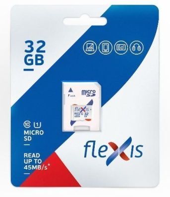 Карта памяти microSDHC 32GB Flexis Class 10 (FMSD032GU1A)